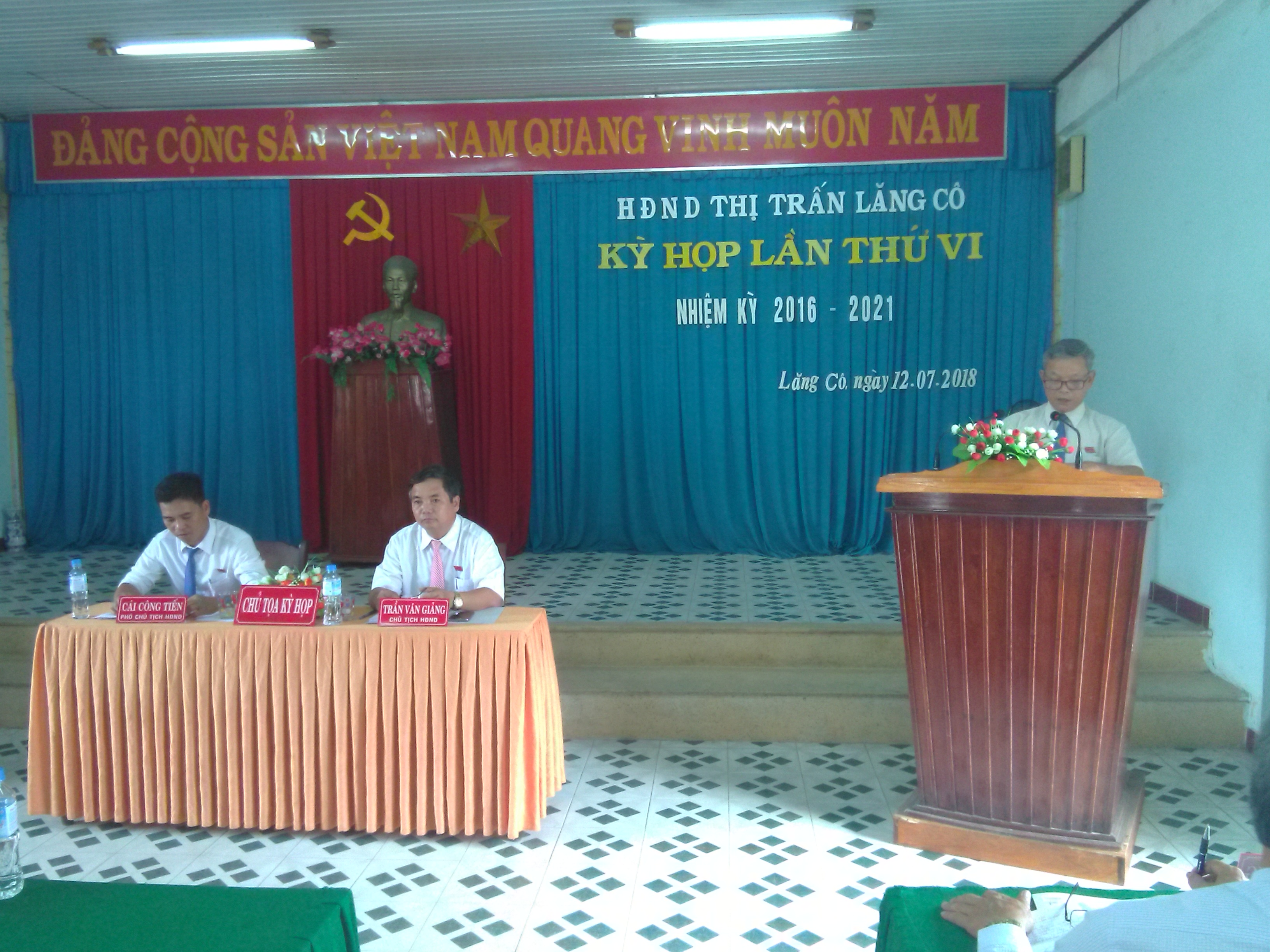 Phát biểu chỉ đạo của ông Nguyễn Văn Thành - Phó Bí thư Thường Trực Đảng ủy thị trấn